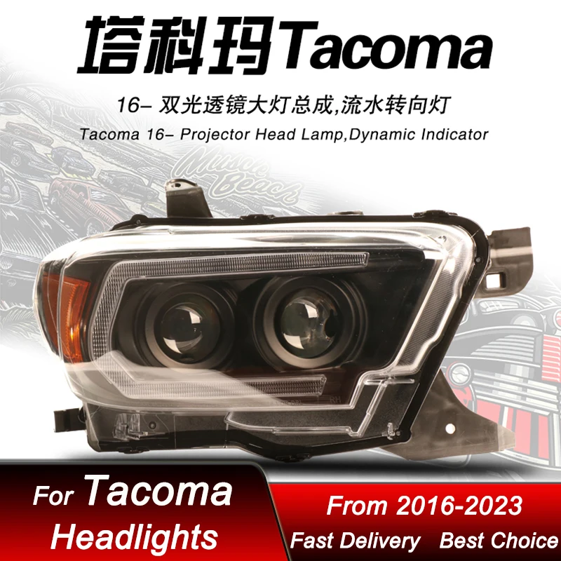 Hot Car styling Headlights For Toyota Tacoma 16-23 DOT new style LED Headlamp Assembly Upgrade Projector Lens Accessories Kit