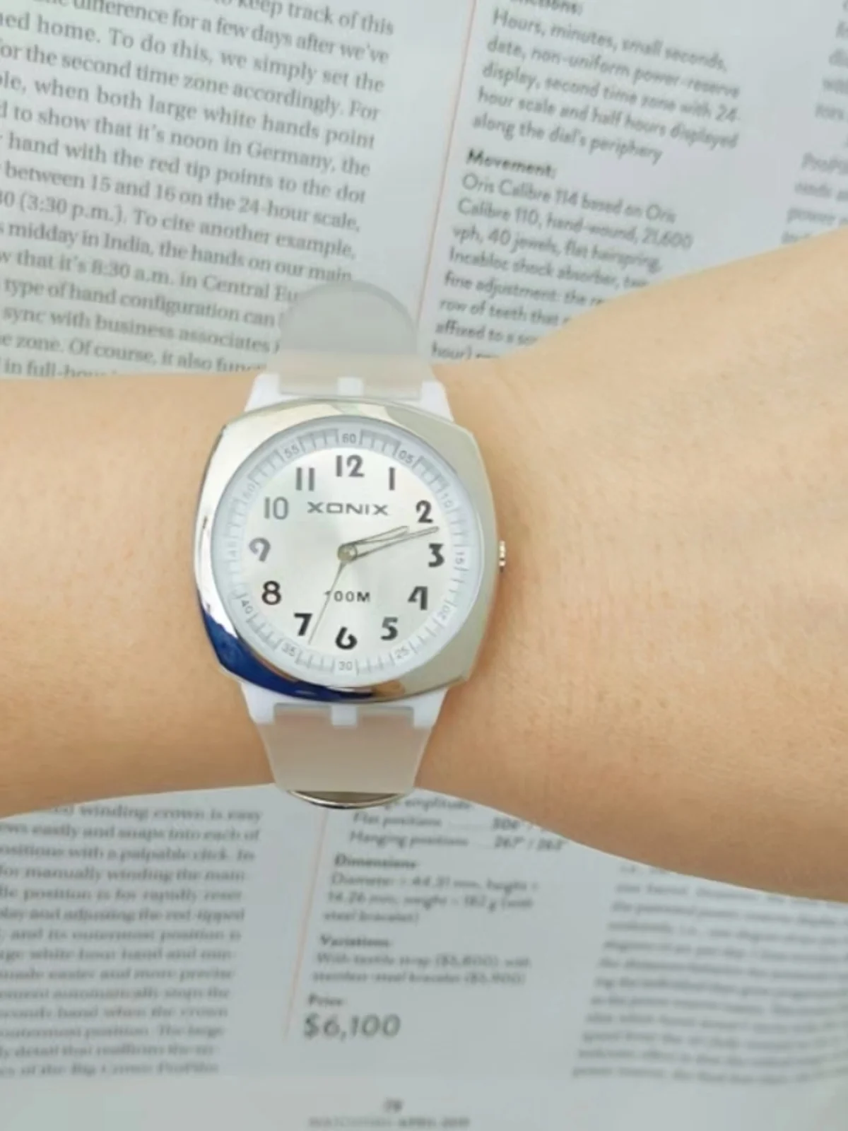 

XONIX точные модные кварцевые спортивные водонепроницаемые часы с указателем 100 м для девочек и студентов, женские часы RD