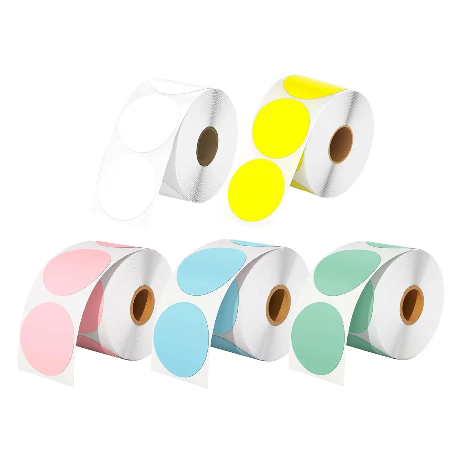 Hermals Label Sticker Roll 1000Pcs Direct 2 inch Colorful for Kitchen and Office