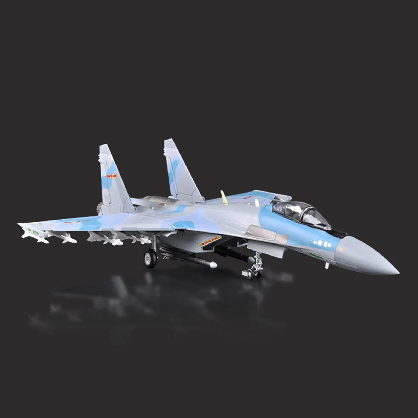 1:72 SU35 Airplane Model Simulation Ornament Souvenir Kids Adults Toy with Stand for Shelf Bedroom Living Room Office TV Cabinet
