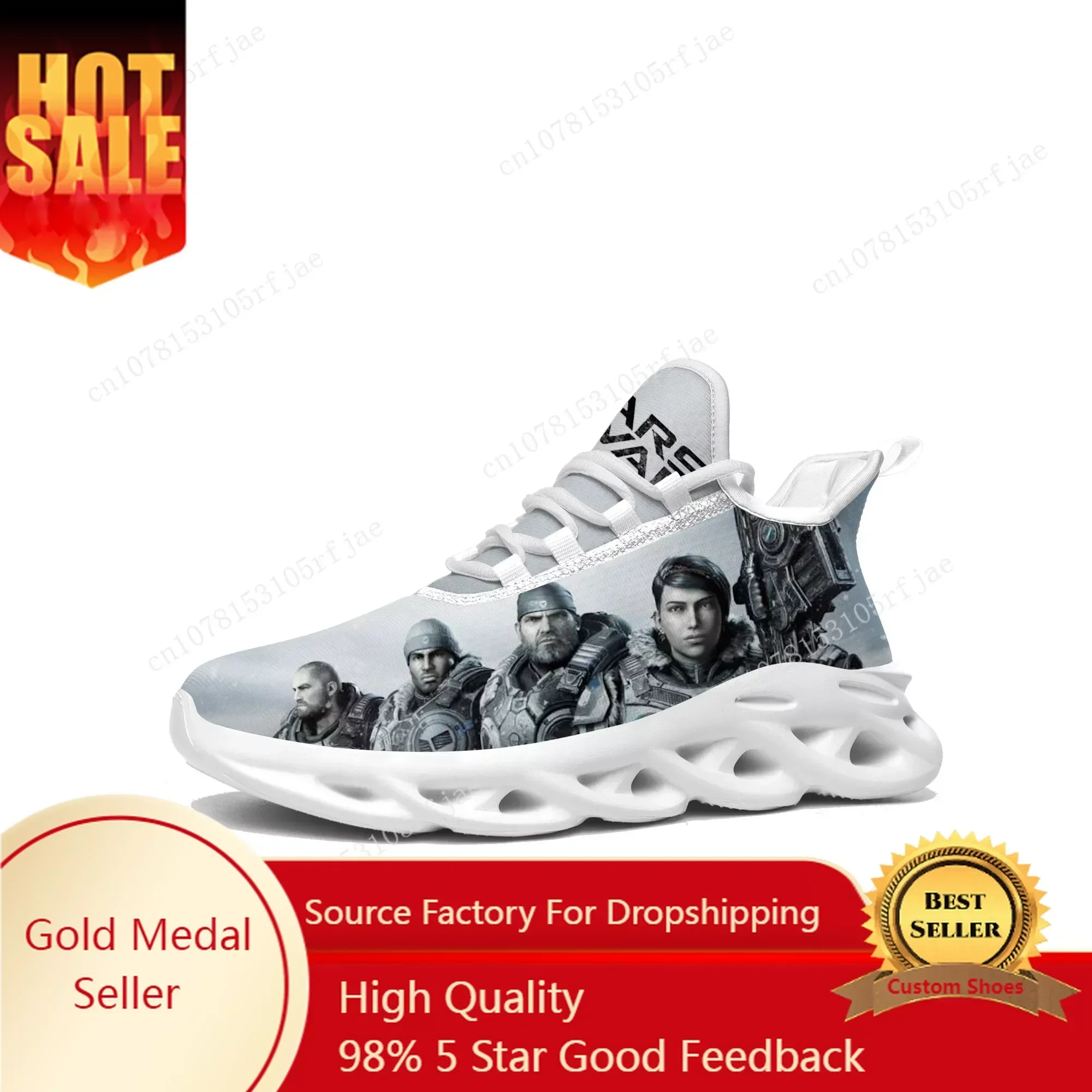 

G-Gears O-Of W-War Sneakers Hot Game Mens Womens Teenager Fashion Sports Running Shoes High Quality Custom Built Lace Up Shoes