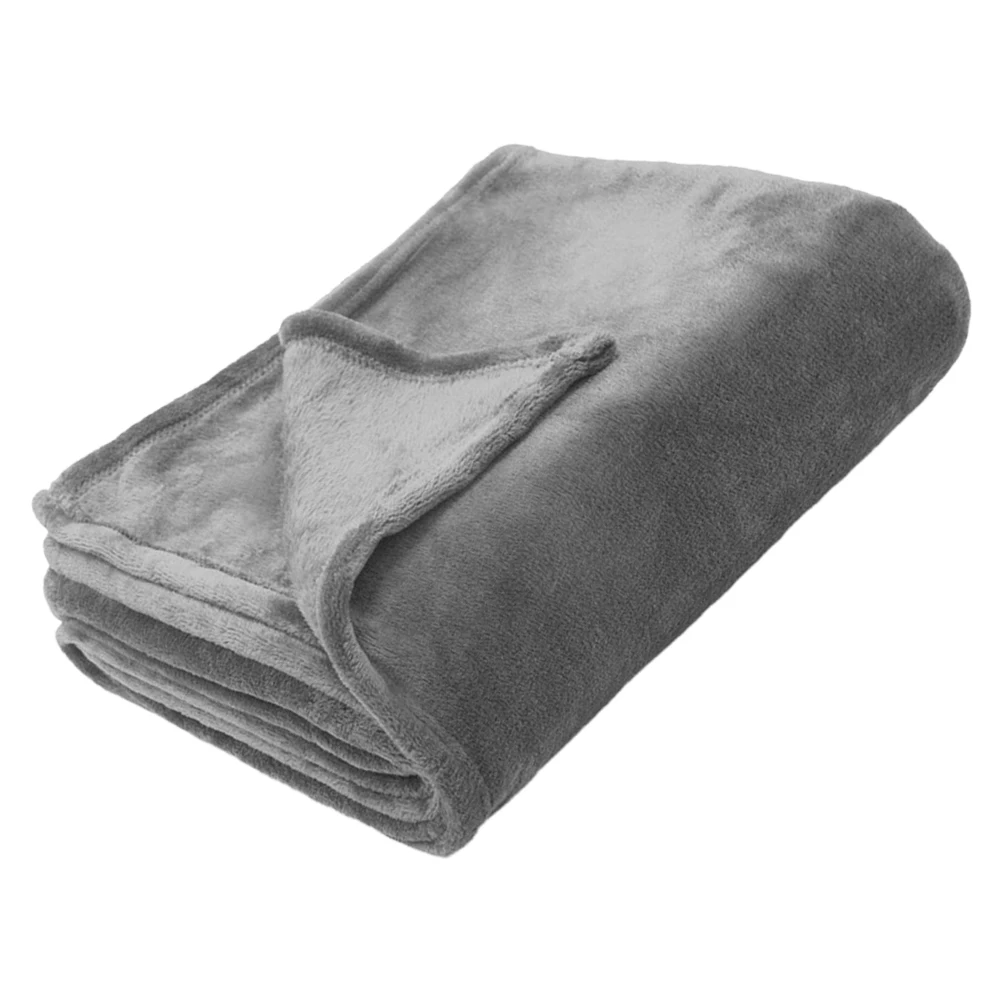 

Flannel Blanket Throw Fleece Throws for Sofa Blankets Detachable Couch Bed