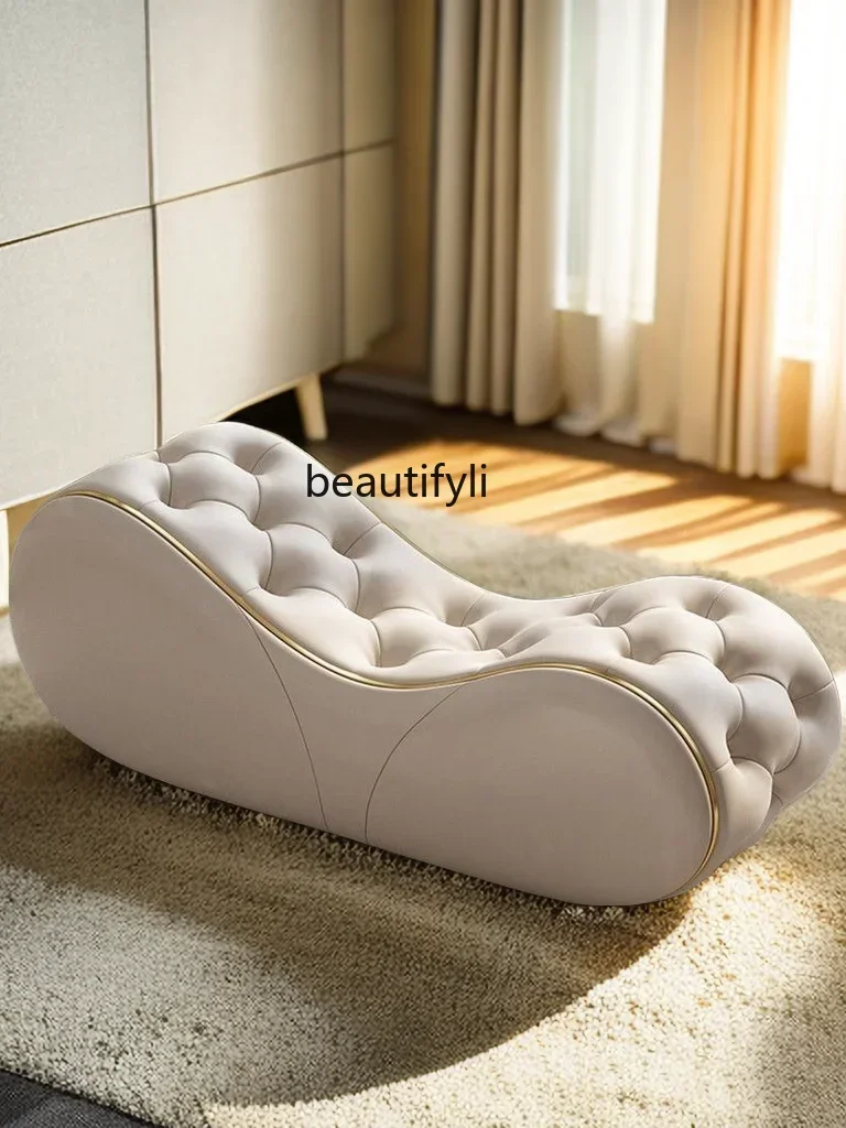 

yj5 Asmt52 Light luxury hotel clubhouse bedside bedroom sofa stool shoe change multi-functional bedside stool
