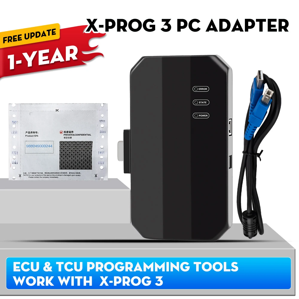 LAUNCH X431 X-PROG 3 Programmeur d'Antidémarrage Adaptateur PC GIII-PC Outils de Programmation ECU TCU Écriture et Clonage des Données ECU Fonctionne avec XPROG3