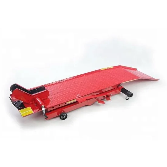 For Red 1000lbs Scissor Hydraulic Motorcycle Lift Table With CE