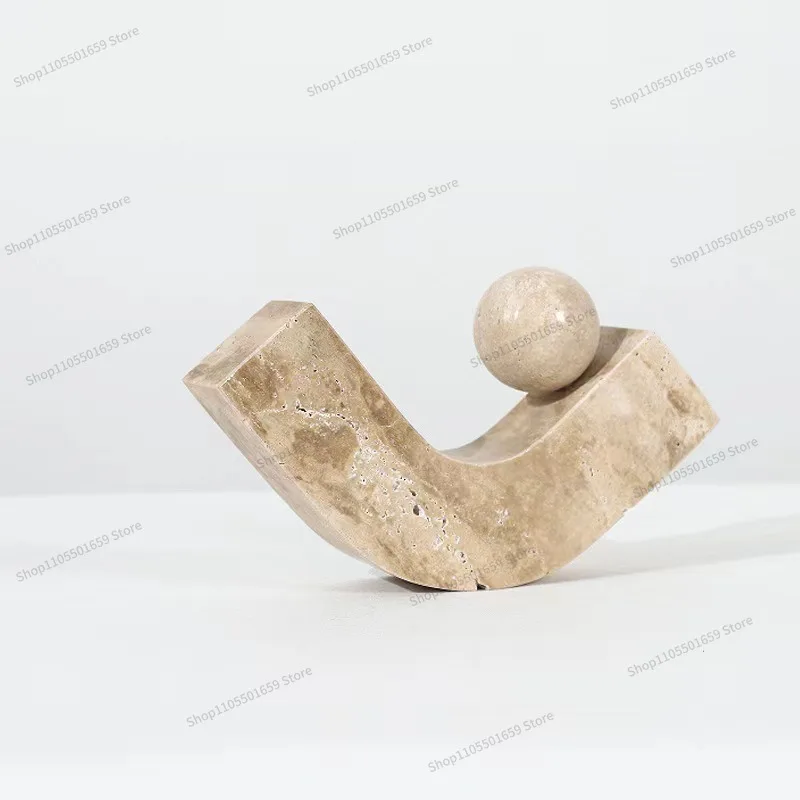 For Sphere Geometric Curved Ornaments, Model House Sales Office Entrance Living Room Accessories