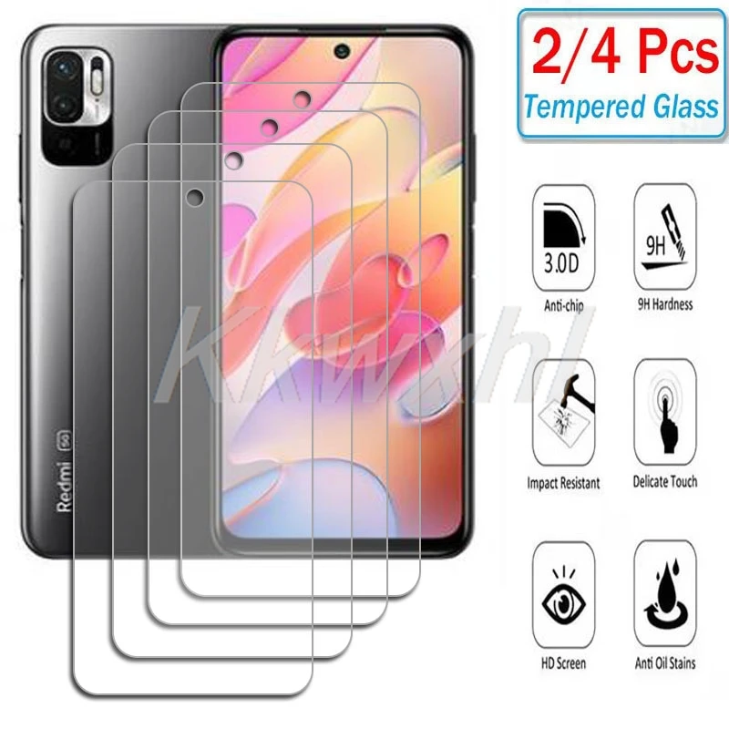 2-4 قطعة 9H HD الزجاج المقسى ل Xiaomi Redmi ملاحظة 10 4G RedmiNote10 نوت 10 10S 11 SE نوت 10S 11SE حامي الشاشة غطاء الفيلم