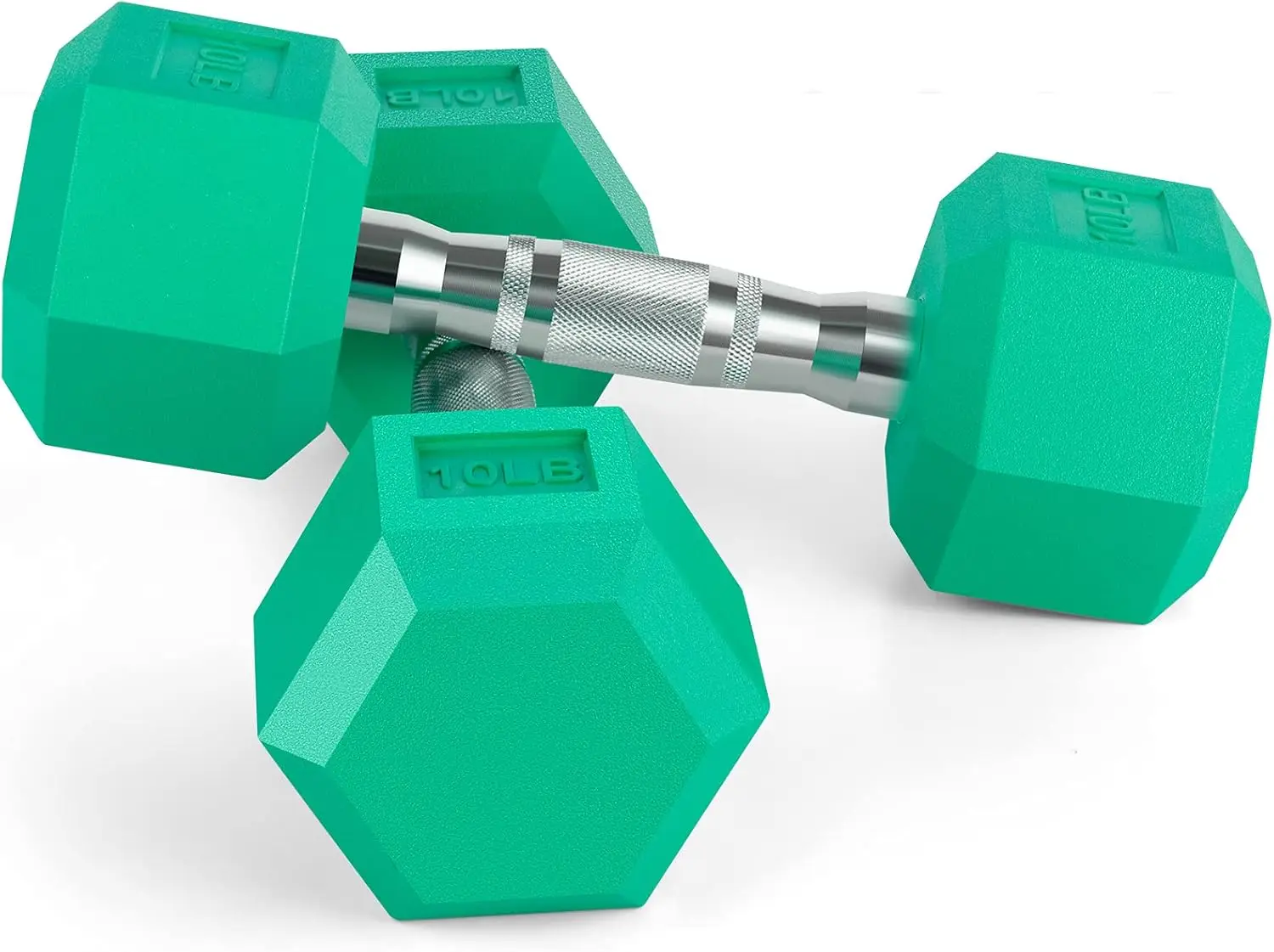 

8 Colors Options Compatible with Set of 2 Rubber Dumbbell Weight 5 50 LB Anti Slip Anti roll Shape