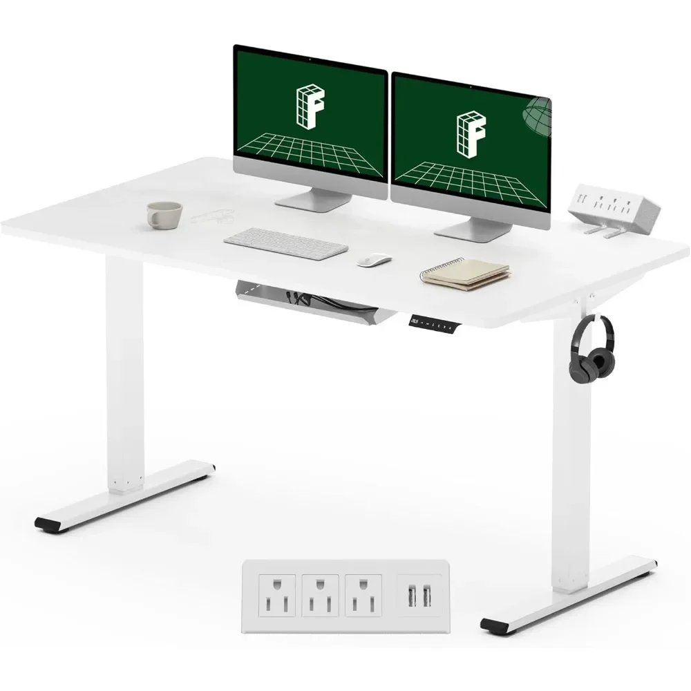 EN2 Large Stand Up Desk 55 x 28'' Whole-Piece Desk Computer Workstation Height Adjustable Standing Desk