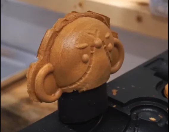 전기 와플 메이커 오픈 입 베어 Taiyaki 와플 기계 만화 동물 리틀 베어 Taiyaki 아이스크림 주방 기기