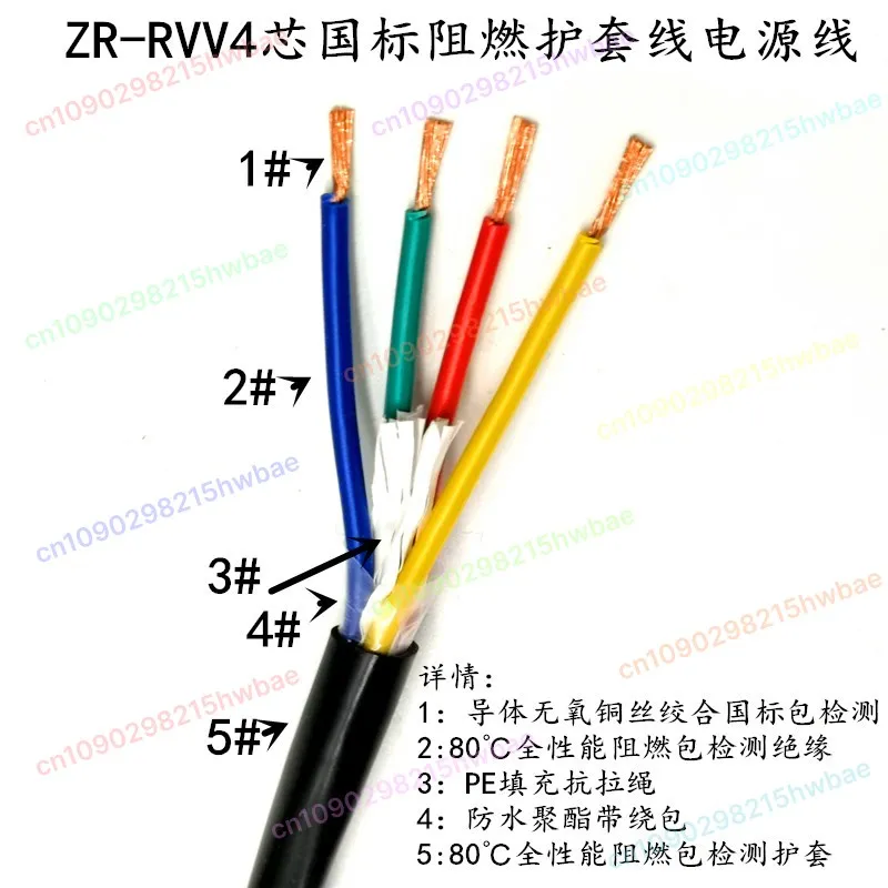 سلك مغلف ناعم RVV بمعايير وطنية 2 النوى 3 النوى 4 النوى * 0.3 0.5 0.75 1 1.5 2.5 سلك طاقة مربع