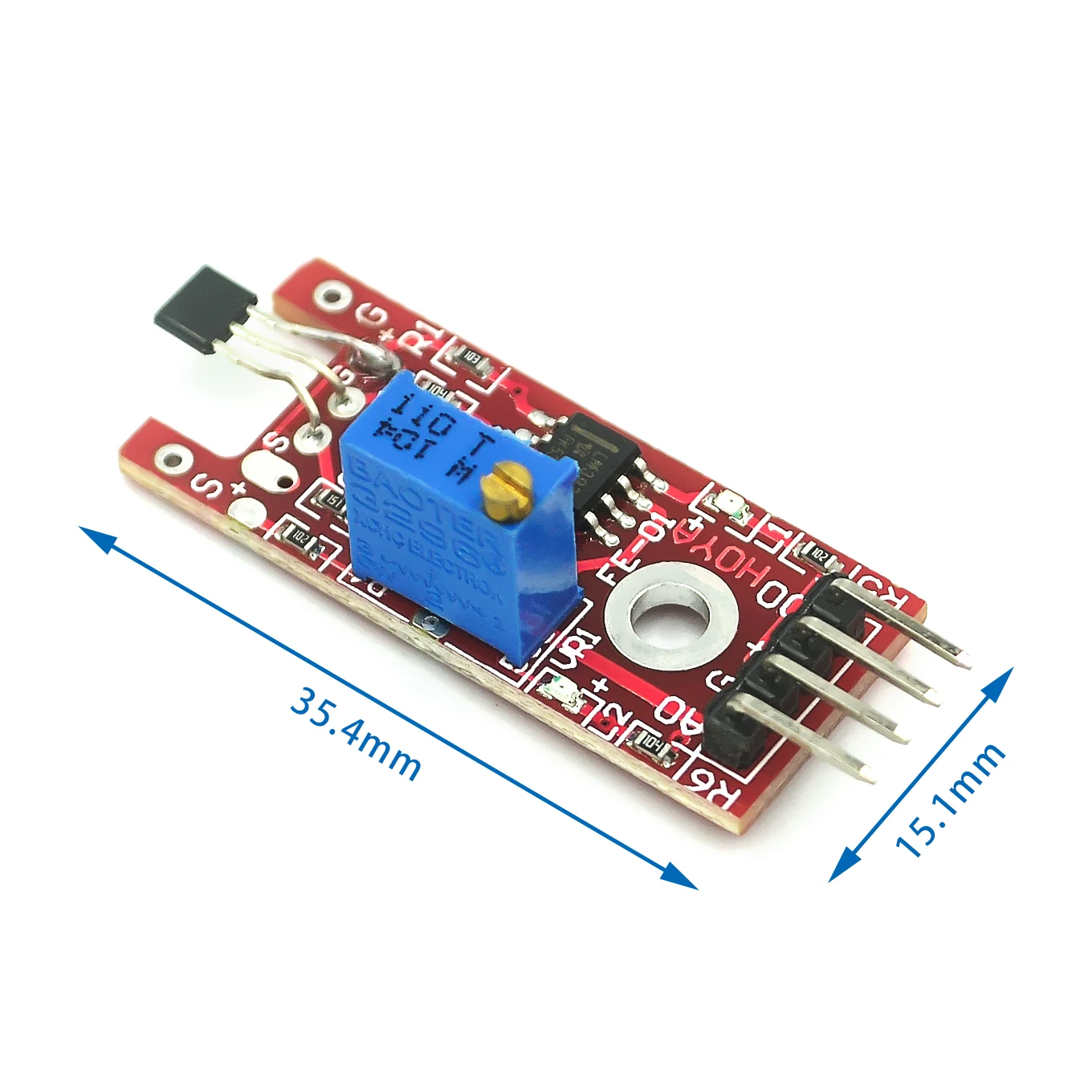 Si Tai&SH Smart Electronics 4pin KY-024 Linear Magnetic Hall Switches Speed Counting Sensor Module  diy Starter Kit