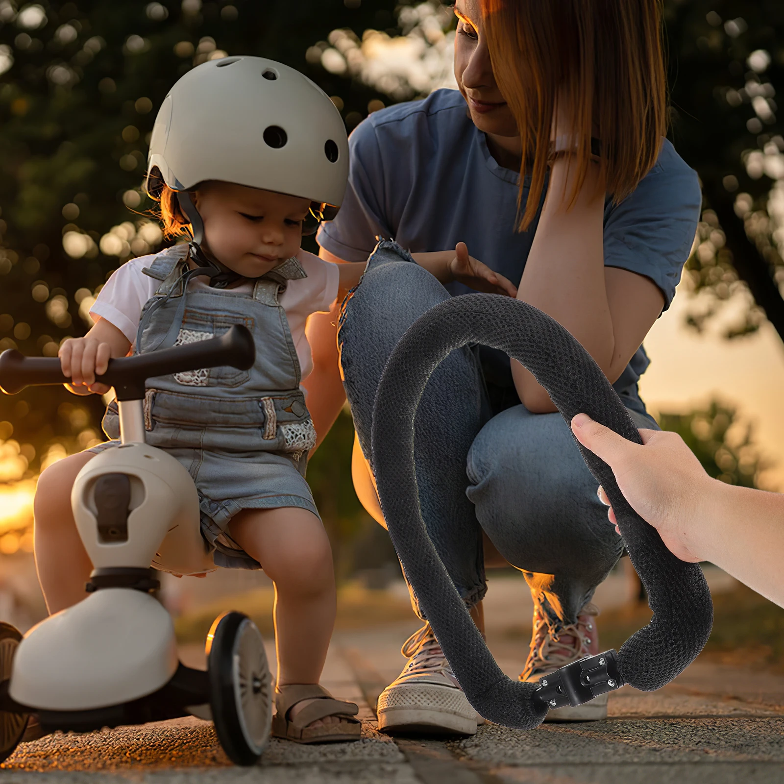 

Foldable Scooter Fence Guardrail Adjustable Armrest Handle Extender Stroller Accessories Baby Toy Durable Material