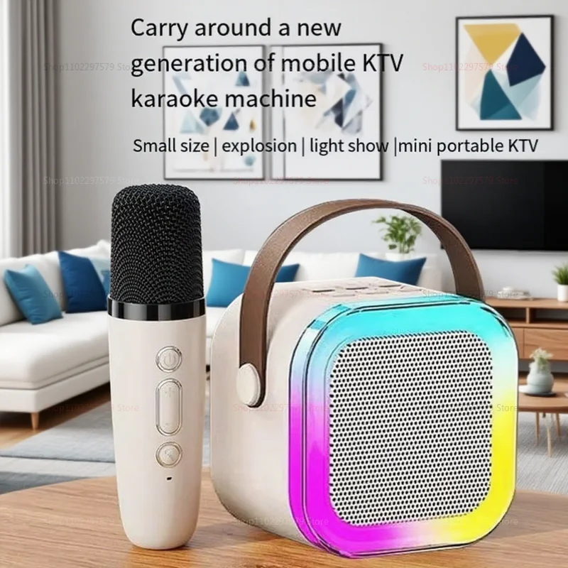 2025 جديد K12 سماعة لاسلكية تعمل بالبلوتوث ميكروفون الكاريوكي مع المدمج في الصوت للأطفال الأسرة المنزل KTV الغناء مضخم صوت هدية