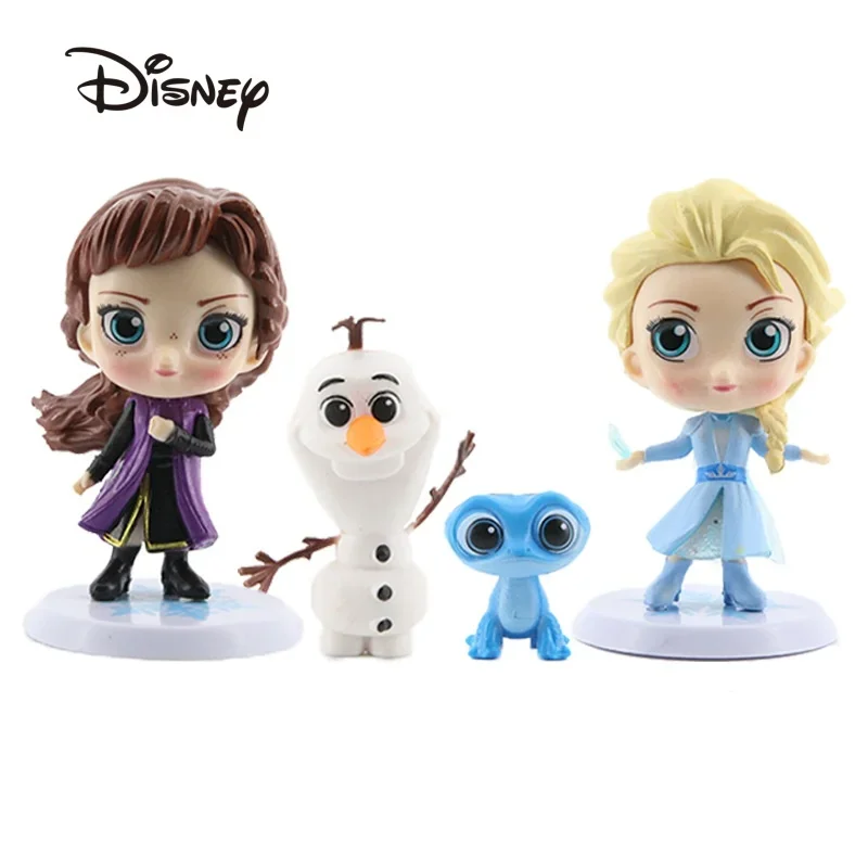 

Disney Frozen Model Doll Action Anime Figures Elsa Anna Kristoff Olaf Model Doll Cute Cartoon Living Room Desktop Ornaments Gift