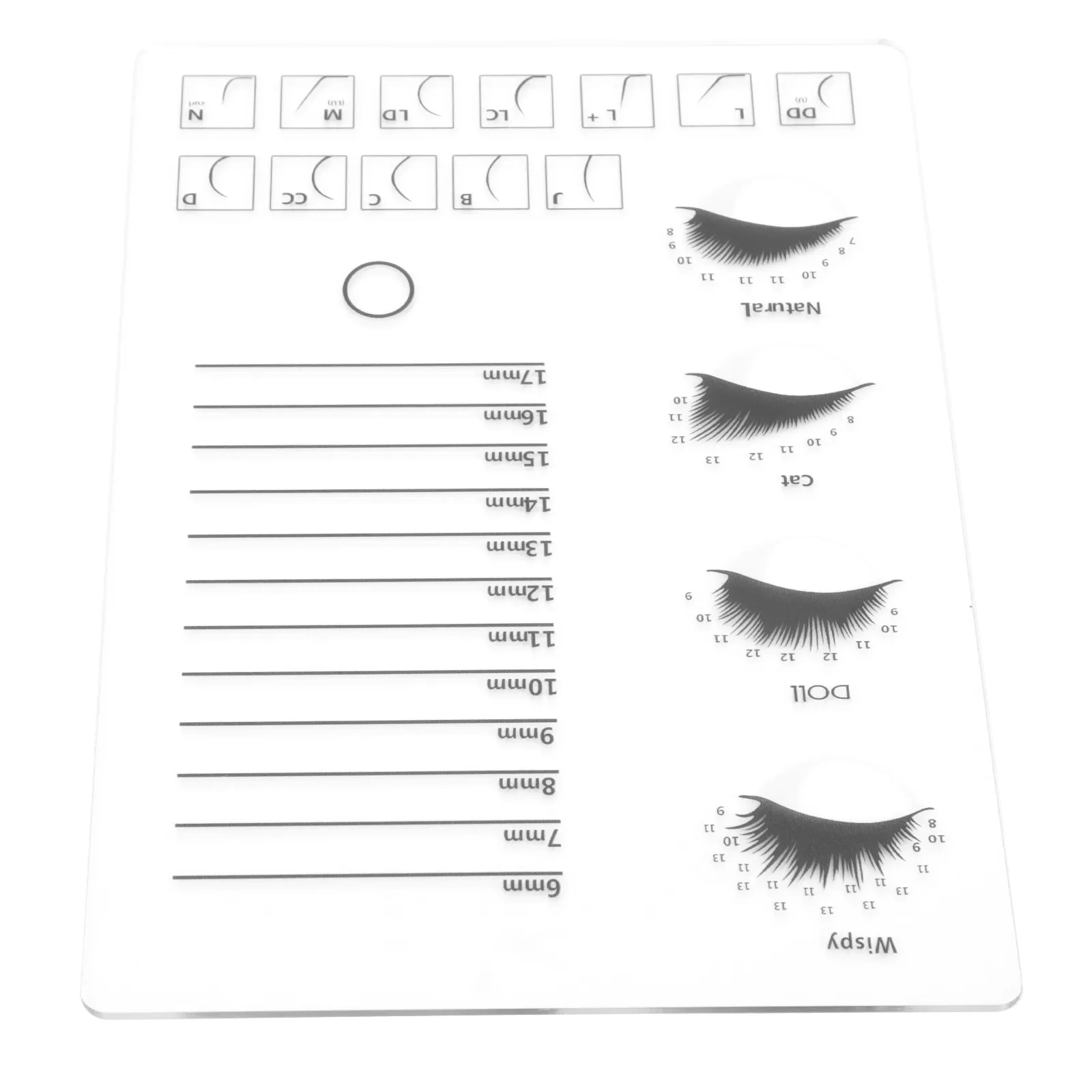 Acrylic Eyelash Display Board – Professional Lash Organizer & Storage Tool for Extensions, Salon Use