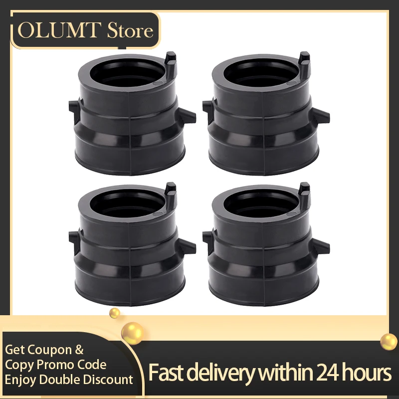 4pcs Motorcycle Carburetor Interface Intake Outlet Manifold For HONDA CBR250 MC14 MC17 MC19 MC22 CB250 MC31 CB400 CB400SF NC31