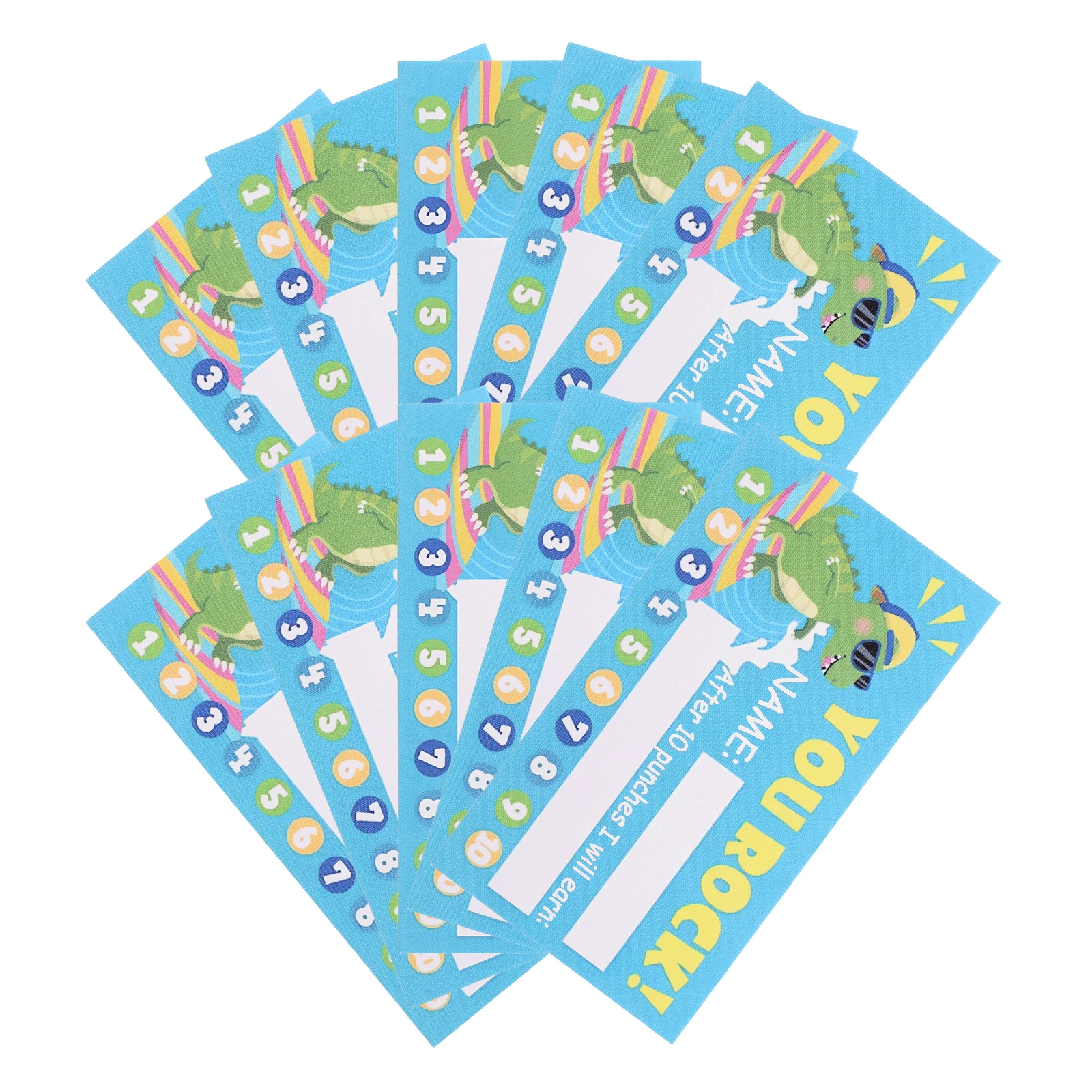 Punch Card Rewards Classroom Incentive Cards Children's Awards Paper Multifunctional System
