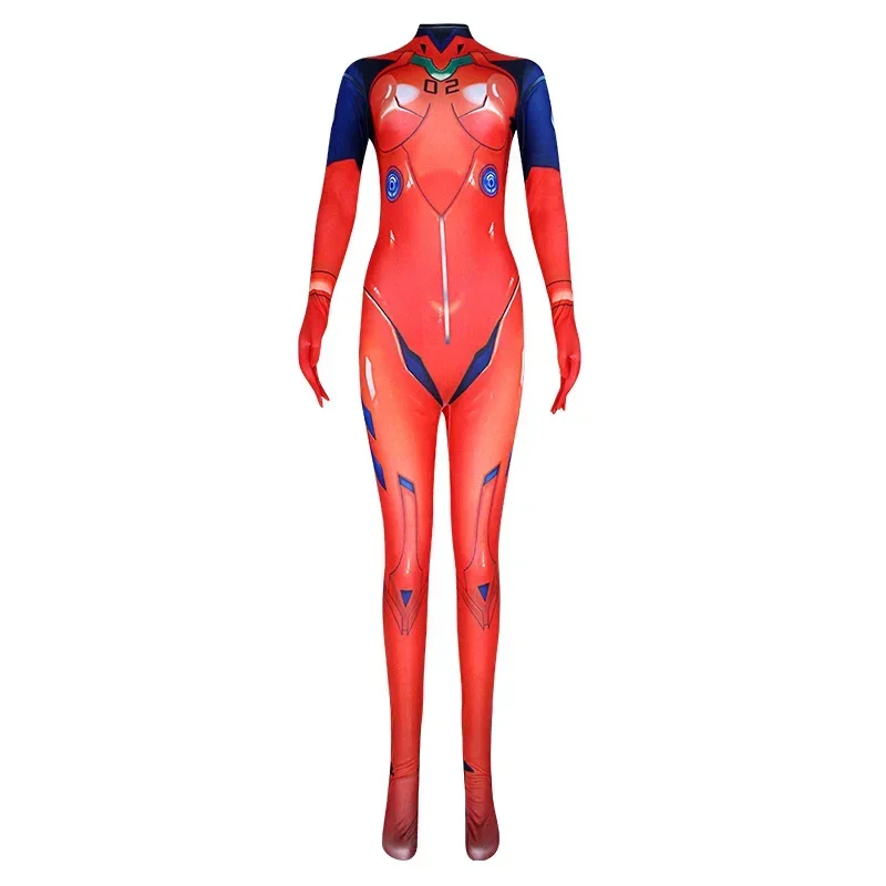 Anime Zentai Ayanami Rei kombinezony przebranie na karnawał unisex Zentai Catsuit dziewczyny body na Halloween