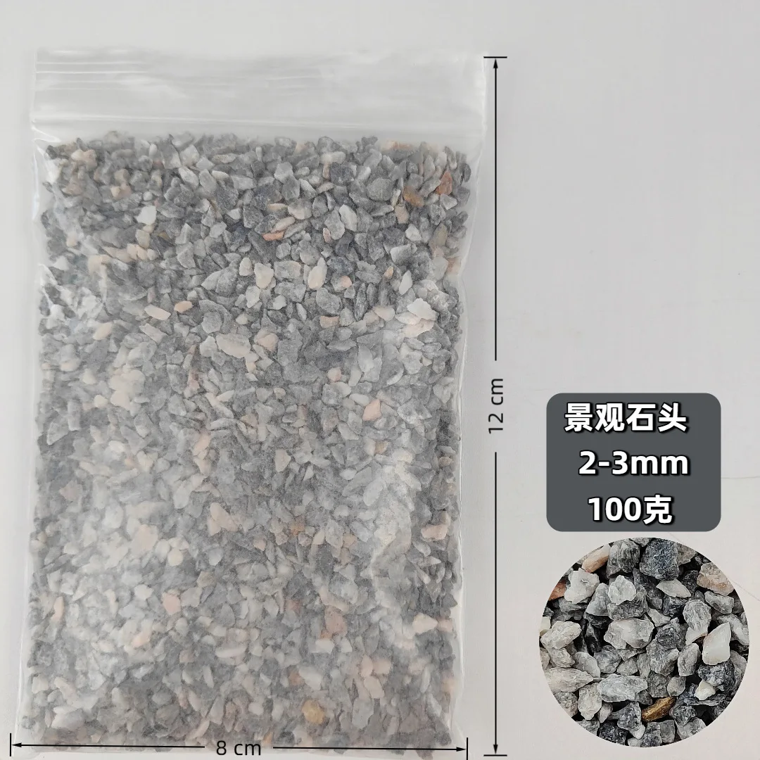100 g Landschaftssteine, 0,5–6 mm, Mini-Steine, Bausätze, DIY-Zubehör für Modelleisenbahnszenen, handgefertigte Sandtisch-Diorama-Accessoires – Detail 5