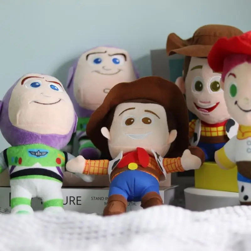 Disney Toy Story Mania Toy Buzz Lightyear Plush Doll Woody Doll Gift Anime Child Pillow Girl Home Plush Ornaments Wholesale