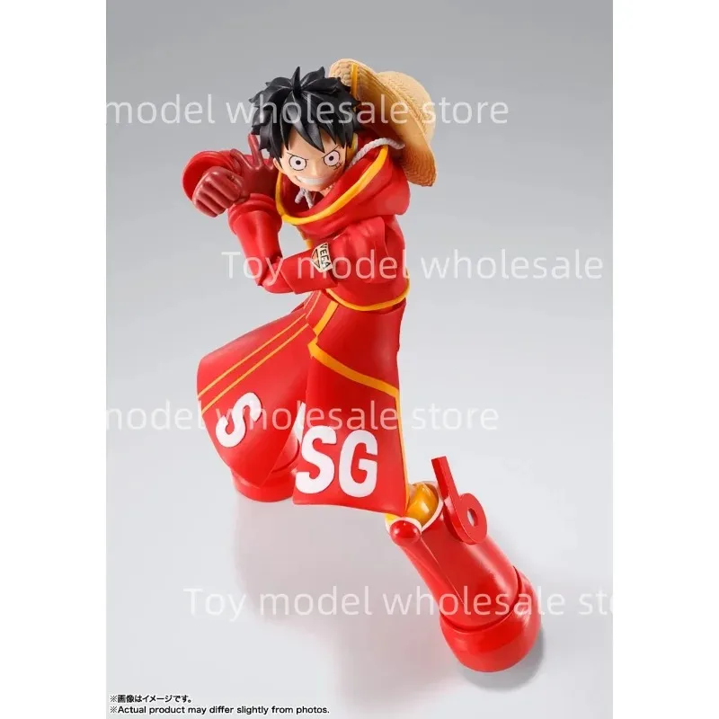 재고 있음 100% 오리지널 반다이 S.H.Figuarts SHF 원피스 Monkey D Luffy Future Island Egghead 애니메이션 액션 피규어 완구