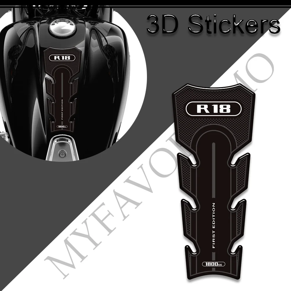 

For BMW R18 R 18 1800CC 1800 CC Motorcycle Fuel Tank Grips Pad Protector Decorative Decals Stickers 2020 2021 2022