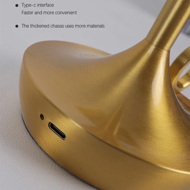 Candlelight Table Lamp LED Candle Charging Restaurant Bar Lamp Desktop Decoration Atmosphere Touch Night Light Led Desk Lamps