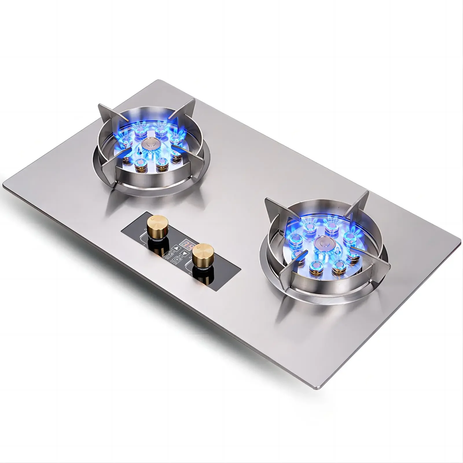 Built-in Stainless Steel ALK Table Top with Timer Cooktop Gas Stove for Kitchen Household