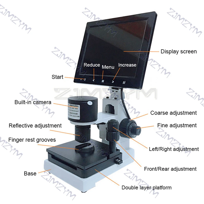 Digital Microscope Zoom Nailfold Capillary Microcirculation Detector Blood Microcirculation Analyzer with 7/8/9" Digital Screen