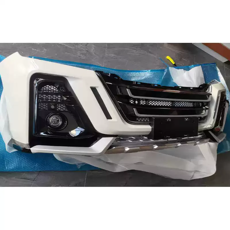 Front Bumper assembly for Nissan Patrol Y62 modified Silver Platinum with grill White Mod Parts body kit Car Accessories