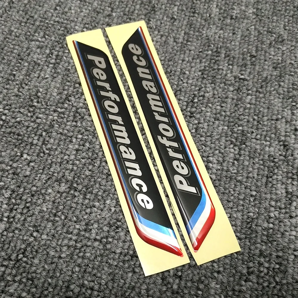 2 sztuki naklejka samochodowa Logo znaczek akcesoria samochodowe naklejki M moc dla BMW M 1 3 4 5 6 7E Z X M3 M5 M6 emblemat