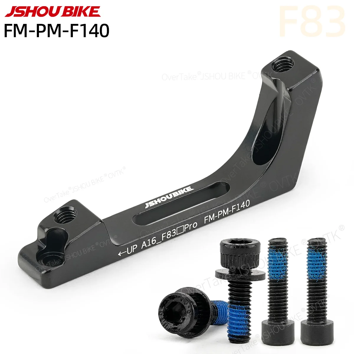 

JSHOUBIKE 1/2/4/10/20PCS flat/post mount Road bike Disc Brake Caliper Mount Adapter Fork(FM-PM): φ140mm Rotor TO φ140mm Rotor