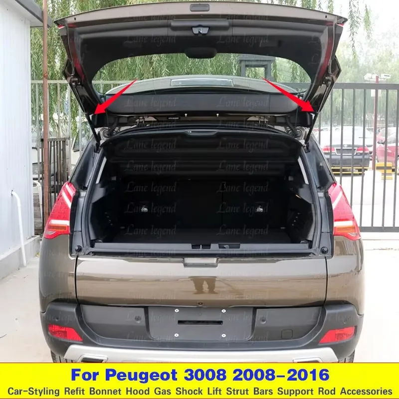 Rear Tailgate Strut For Peugeot 3008 T84 1st SUV 2008-2016 Trunk Boot Lift Support Rod Shock Damper Piston Back Door Stay Prop