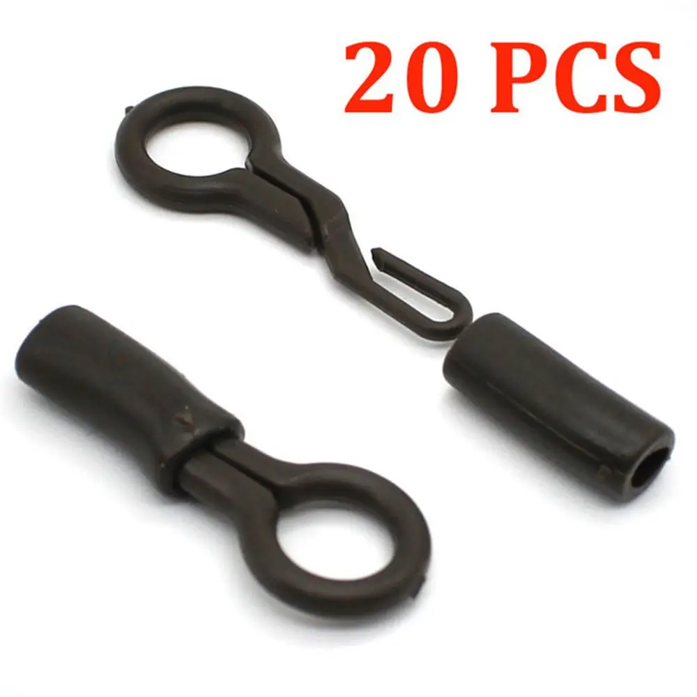 Angling Supplies Catfish Accessories Tackle For Carp Rig Connector Locking Tube Silicone Sleeves Back Lead Clips