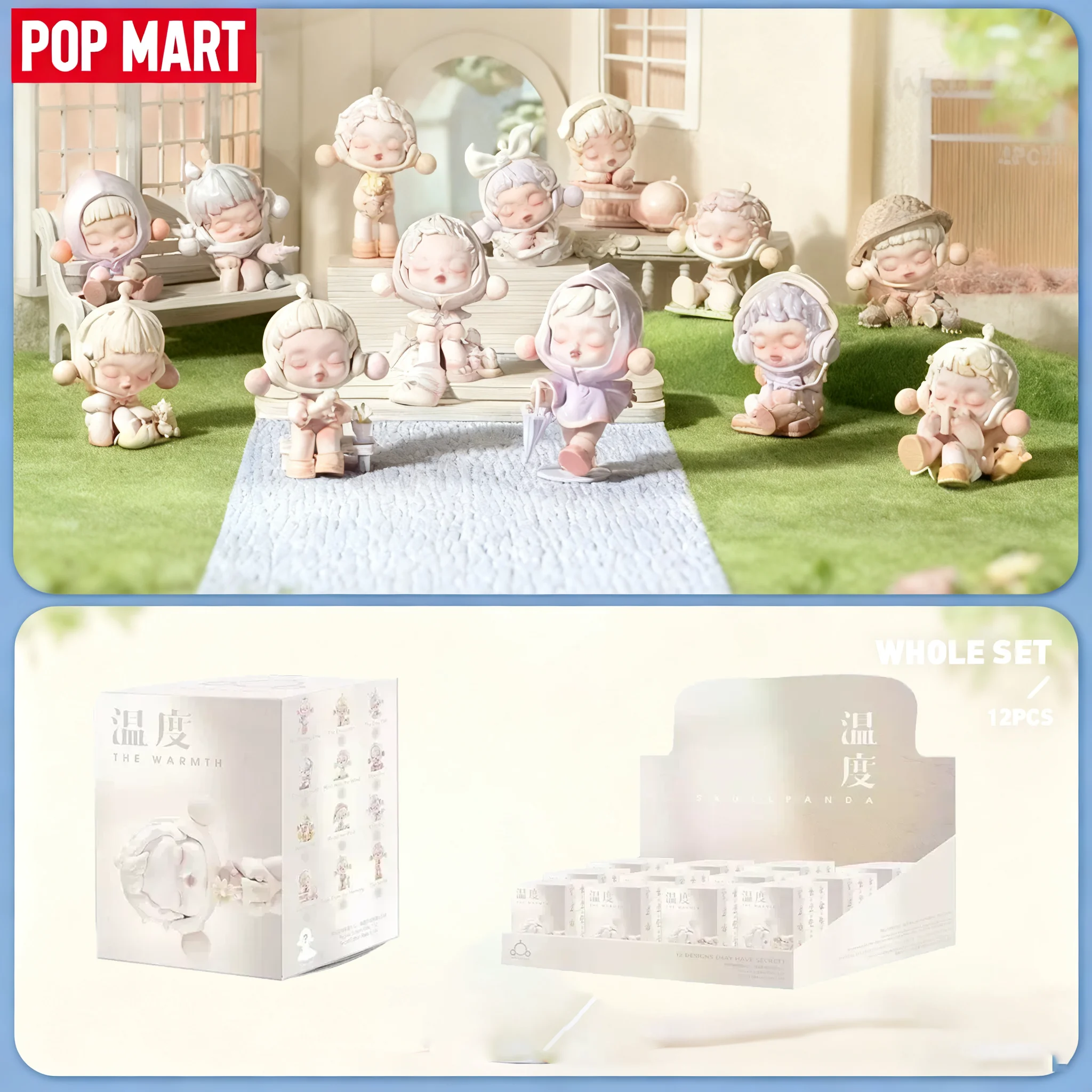 

popmart 100% Original Official Skullpanda The Warmth Series Mystery Blind BoxCollectible Toy doll Cute Action Figure gifts