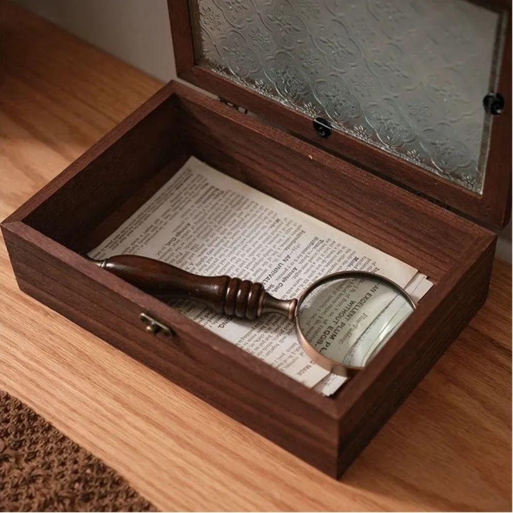 

Ретро деревянная откидная крышка, ящик для хранения, влагостойкая, устойчивая к окислению, настольная шкатулка для драгоценностей, домашнее использование, пылезащитная универсальная шкатулка, спортивная