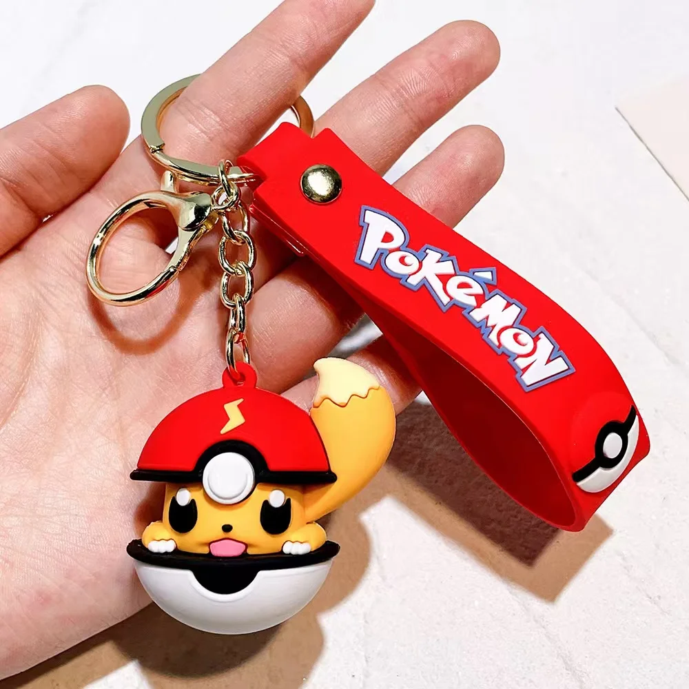 Pokemon Cartoon Keychains For Bag Car Key Chains Gift Decoration Accessories Anime Merchandise Action Figure