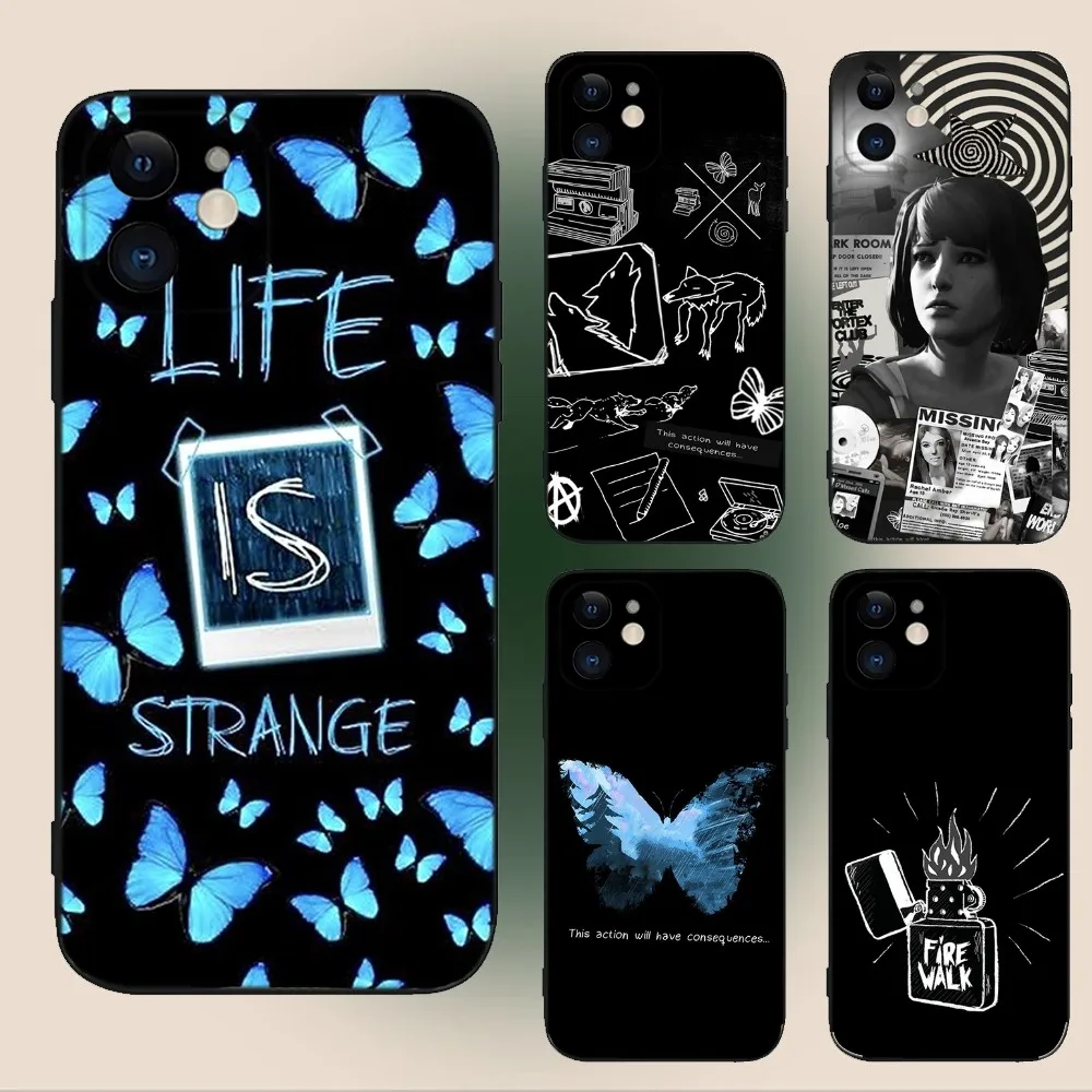 

Life Is Strange Game Phone Case For iPhone 15,14,13,12,11,Plus,Pro Max,XS,X,XR,SE,Mini,8,7 Soft Silicone Black Cover