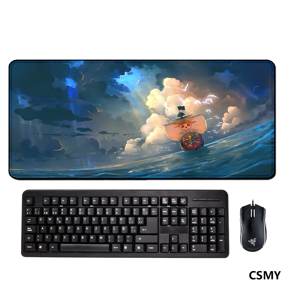 Mouse Mats Anime O-one Piece Desk Mat Setup Gaming Accessories Xxl Mouse Pad 900x400 Pc Gamer Desktops Diy Gaming Computer Mause