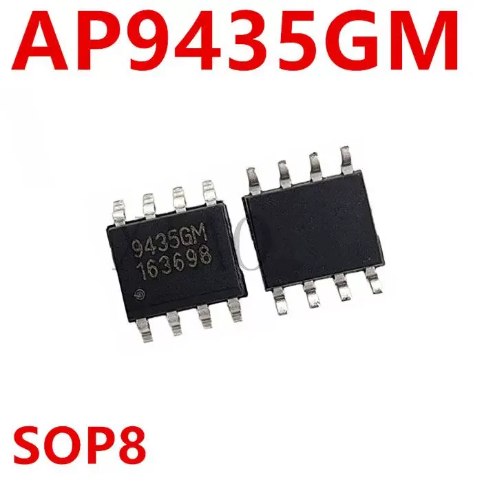 New original (10pcs/Bag) AP9435GM (Marking 9435GM) SOP-8 5.3A 30V P-channel power field-effect transistor