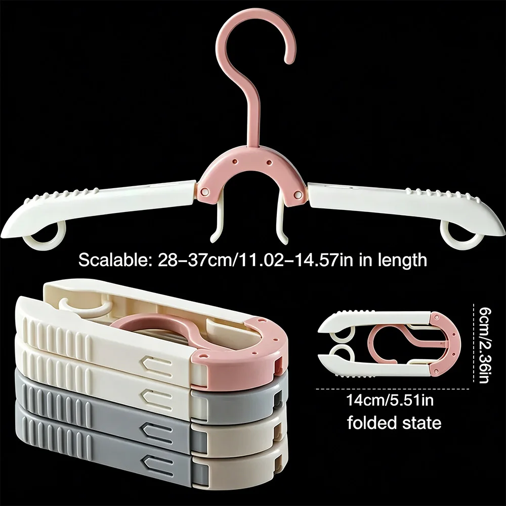 Vacation Travel Foldable Clothes Hanger Compact Portable Garment Organizer Hanger