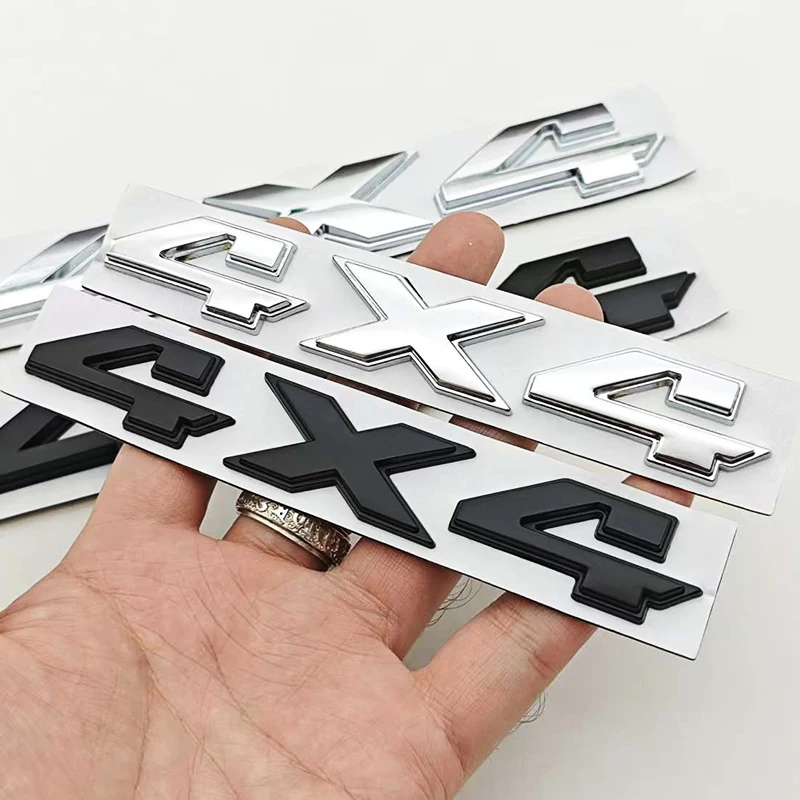 3D Metal 4X4 Logo Car Sticker Emblem Badge Decals Car Tail Sticker For JEEP 4X4 Grand Wrangler Auto Accessories view 2