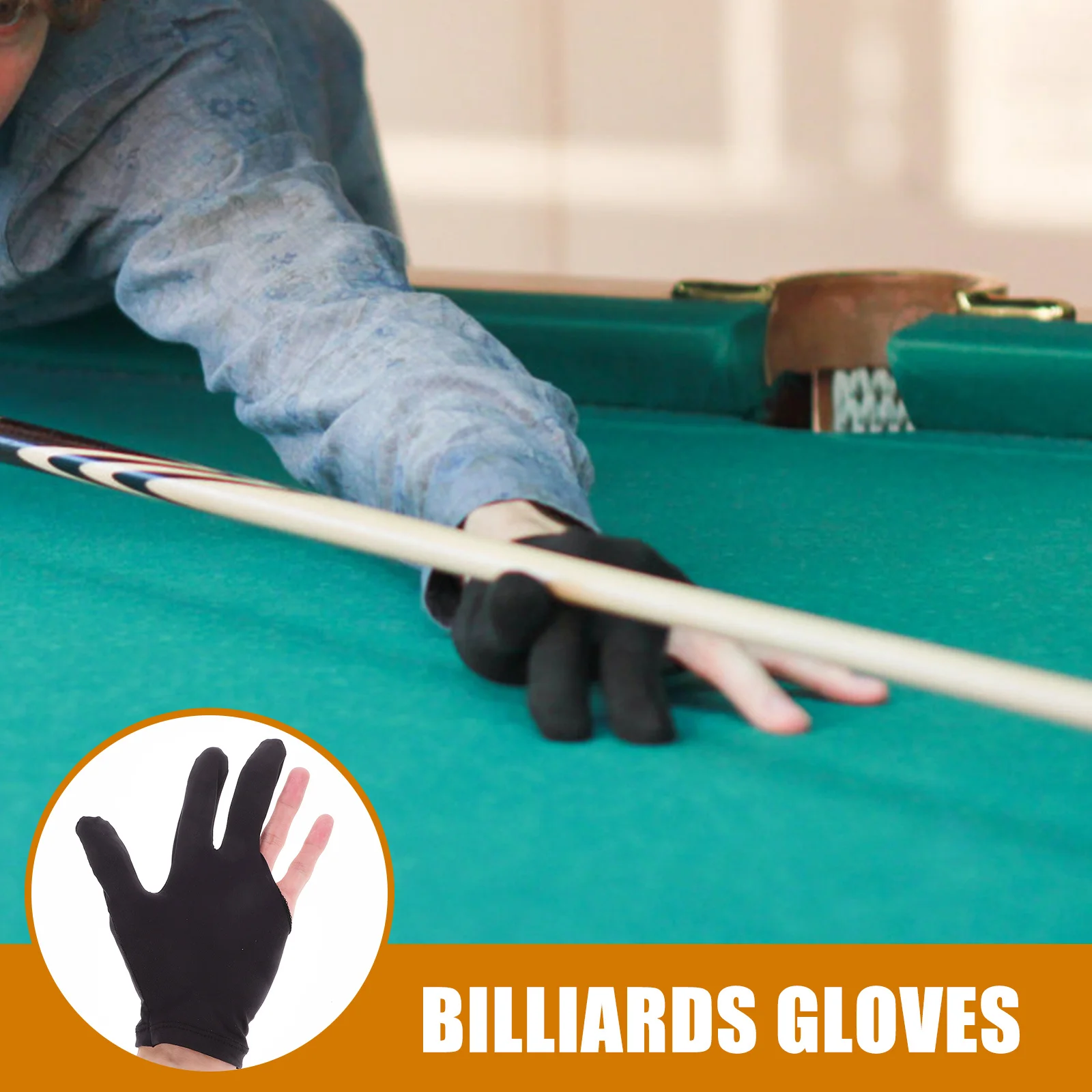 

12 Pcs Accessories Pool Gloves for Billiard Billiards Three Finger Accessory