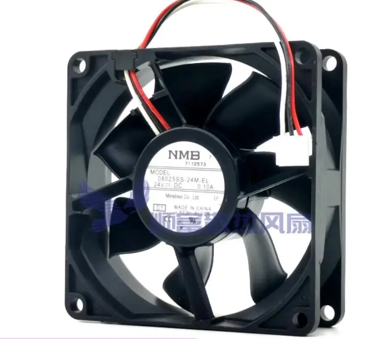 

NMB 08025SS-24M-EL DC 24V 0.10A 80x80x25mm 3-Wire Server Cooling Fan