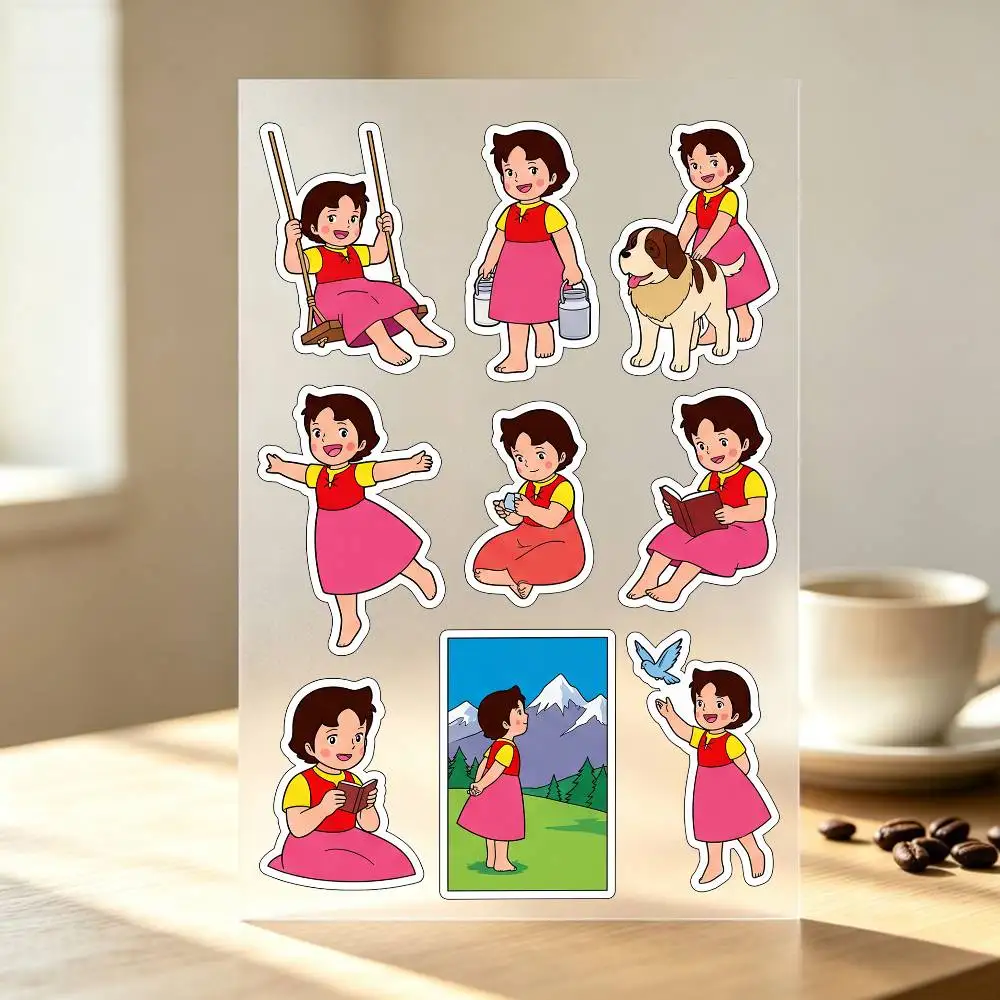 H-eidi A Girl Of The A-lps Stickers Auto Body Bumper Windows Motorcycle Laptop Walls Vinyl Decal Car Tuning Accessories