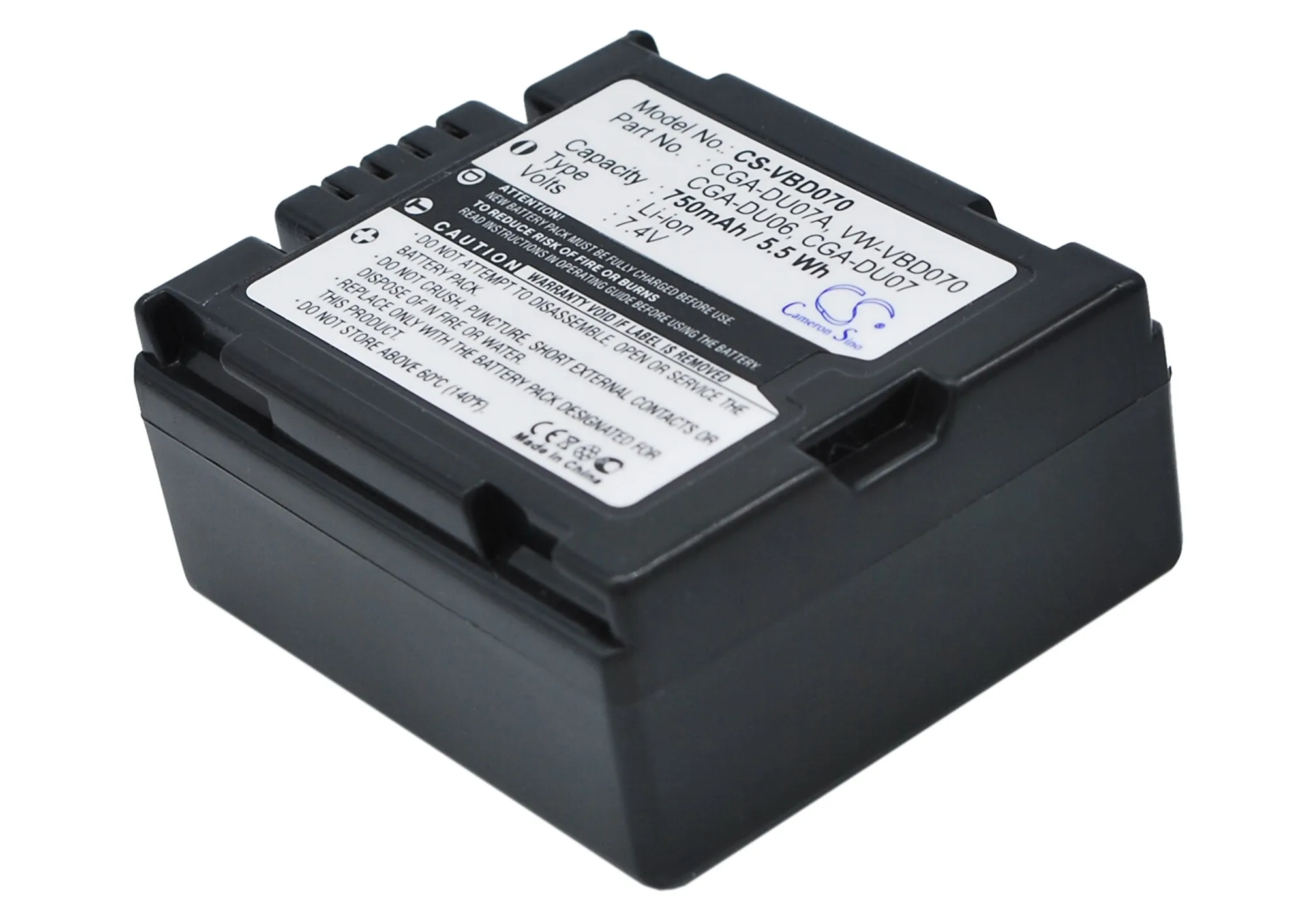 Camera Battery For CGA-DU06A/1B CGA-DU06S CGA-DU07 CGA-DU07A CGA-DU07A/1B  CGR-DU07  VW-VBD060 VW-VBD070 DZ-MV730A DZ-MV580A