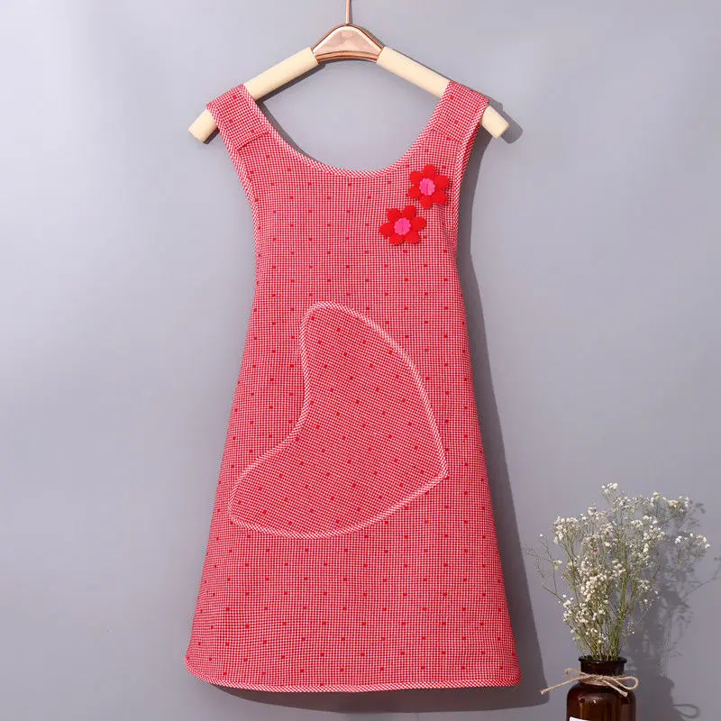 Kitchen Aprons Women Anti-fouling Dirt Resistant Pinafore Restaurant Household Cleaning Tools Florist Baking   앞치마