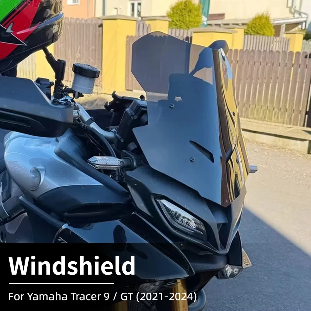 Motorcycle Windshield Windscreen Cover Wind Shield Deflectore Protector For Yamaha Tracer9 Tracer 9 GT 2021-2024