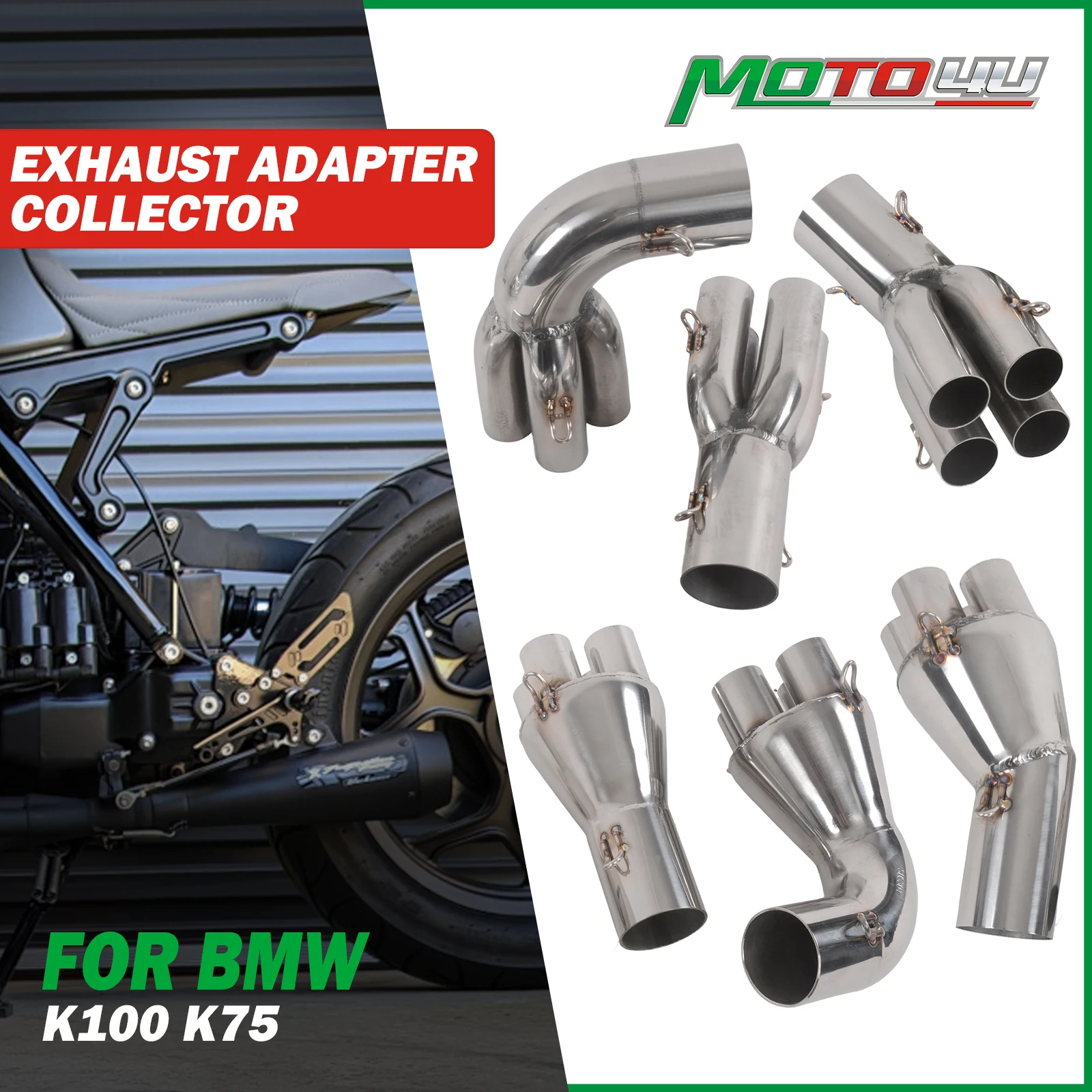 

Выхлопная труба для мотоцикла, 30/90/180 градусов, из нержавеющей стали